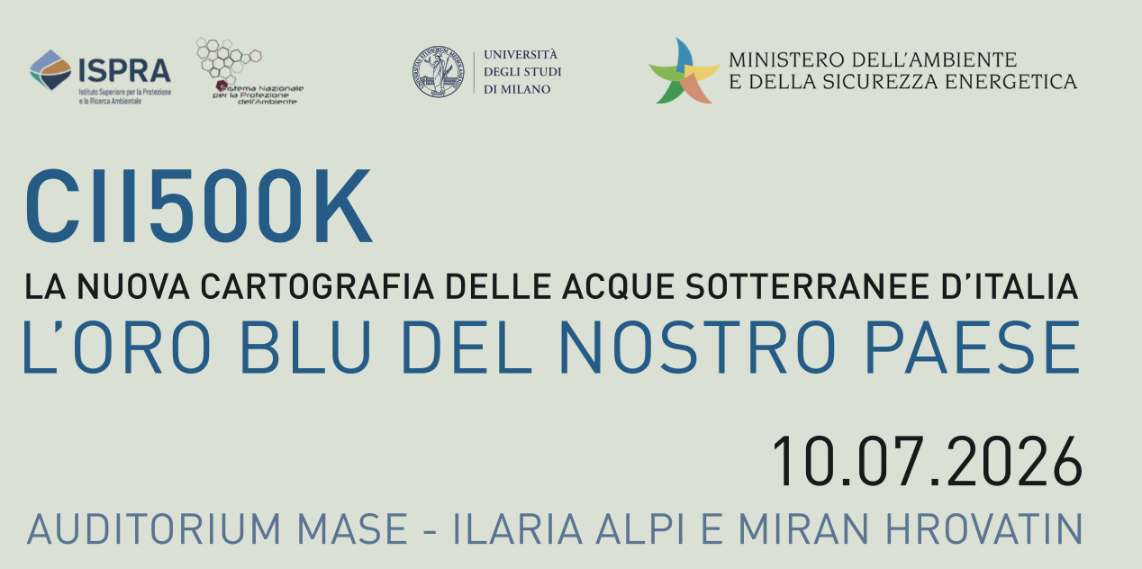 CII500K - La nuova Cartografia delle acque sotterranee d'Italia